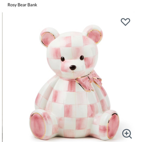 MacKenzie-Childs | Rosy Bear Bank