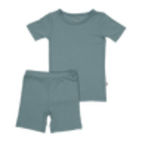 Bumbunny Baby Modal Two-Piece Short Pajama Set in Ocean - Shop