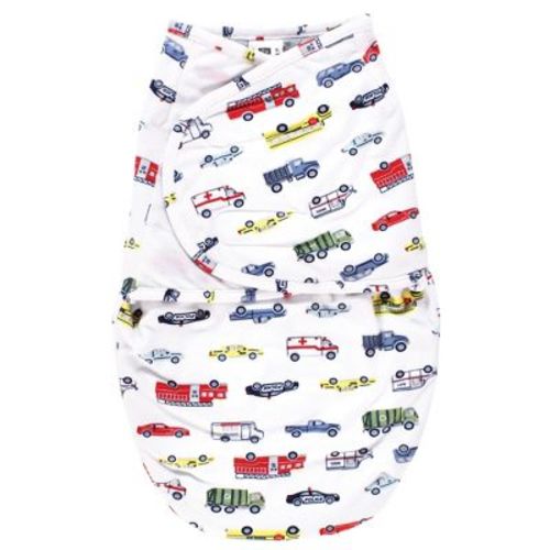 Hudson Baby Plush Faux Fur Swaddle Wrap, Going Places, 0-3 Months