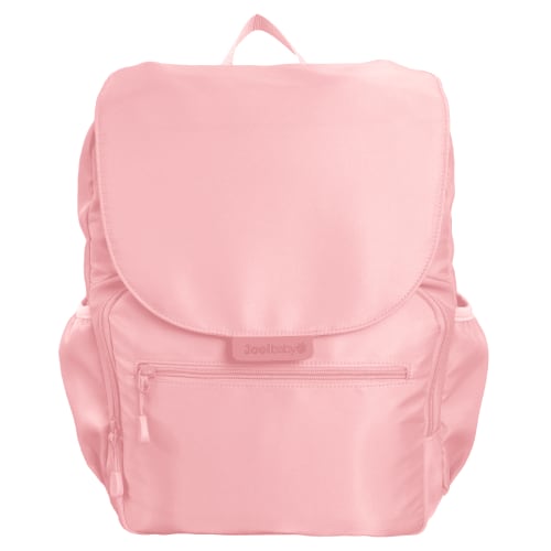Jool Baby Relay Diaper Bag Backpack with Changing Pad – Insulated Bottle Pockets, Wearable Breast Pump Pockets, Wipe Dispenser Pocket (Pink)