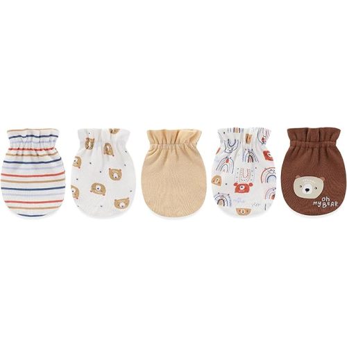 Unisex Baby Cotton Scratch Mittens For Newborn Baby Boys Girls Mittens Accessory 0-6 Months