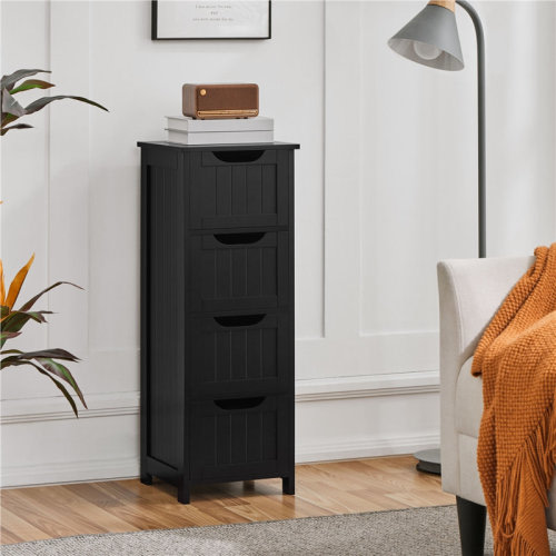Latitude Run® Auryon 11.8" W x 32.3" H x 11.8" D Free-Standing Bathroom Cabinet & Reviews | Wayfair