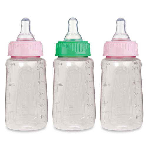 First Essentials by NUK Clear View® Bottle, 5 oz., Slow Flow, 3-Pack, 4-Count