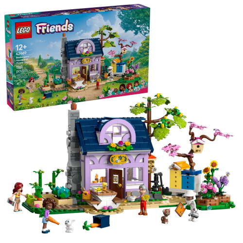 LEGO Friends Beekeepers' House and Flower Garden Toy Building Set - Pretend Play Set for Kids, Girls and Boys, Ages 12+ - Gift Idea for Birthday - with 4 Minidolls and 2 Animal Toys - 42669