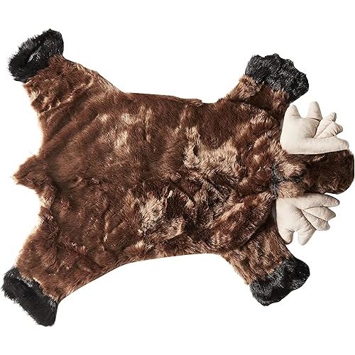 Carstens Plush Moose Kids Animal Rug Brown Small
