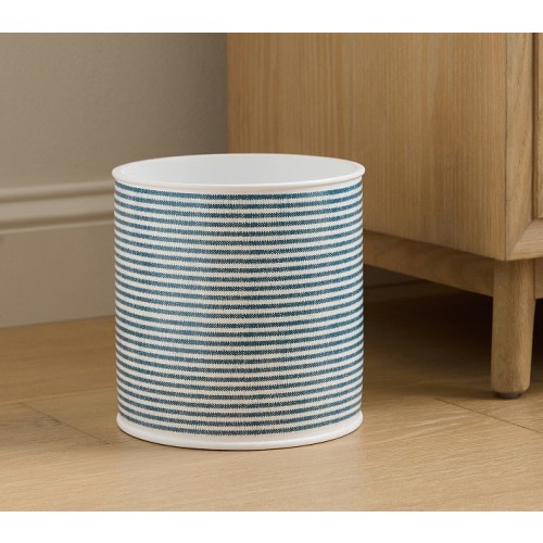 Oxford Stripe Trash Can