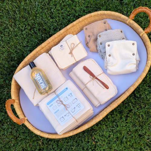Plastic-free Cloth Diapers (Full-Time Bundle) | Lunapaca