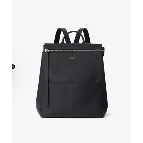 Harper Backpack Leather Full | Core: Black / Gold
