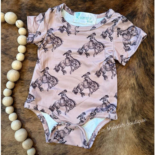 Bronc rider baby onesie (sale)