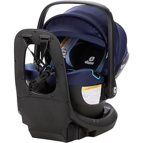 Diono LiteClik30 XT SafePlus Infant Car Seat and Base, Rear-Facing for Infants 4-30lbs, SafePlus Engineering, with Infant Insert, UPF 50+ Sunshade