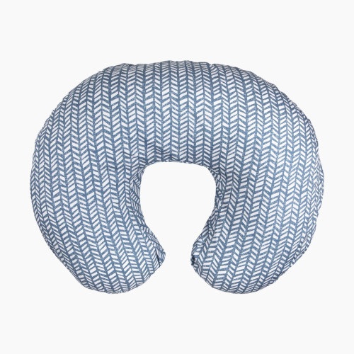 Boppy Original Support Nursing Pillow - Blue Herringbone