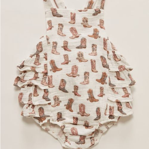 Angel Dear Infant Girls' Cowgirl Boot Onesie