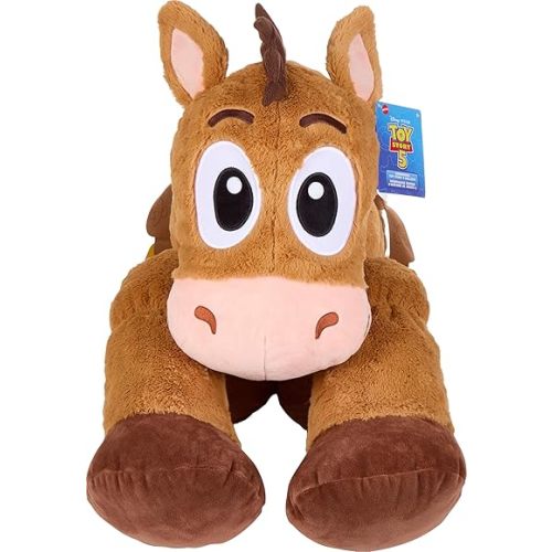 Mattel Disney and Pixar Toy Story 5 Ginormous Plush, 24-Inch Soft Toys, Extra-Large, Oversized Stylized Stuffed Animal Dolls
