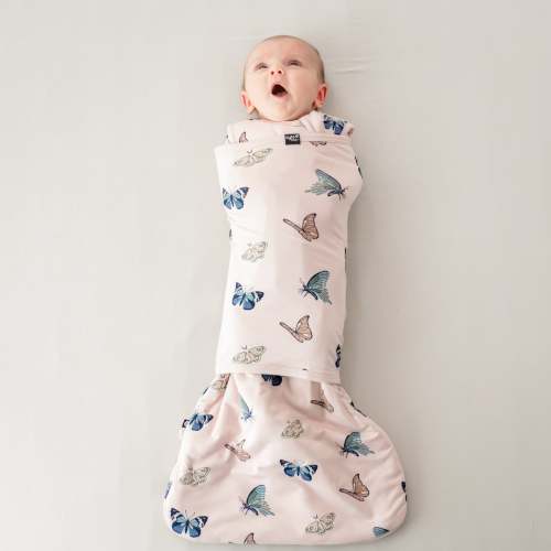 Sleep Bag Swaddler in Blush Butterfly 1.0