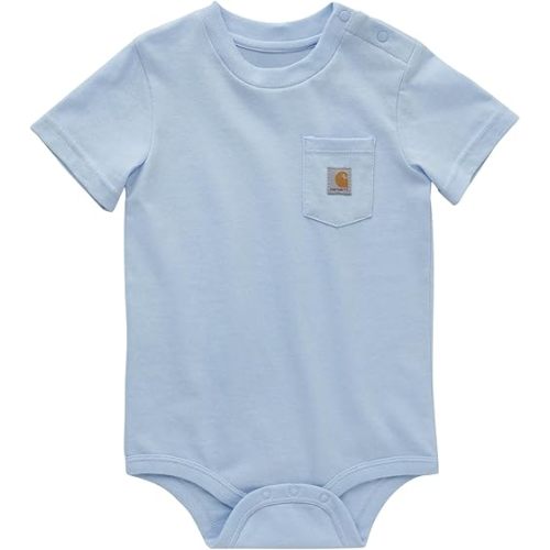 Carhartt Unisex Baby Short-Sleeve Bodysuit Pocket T-Shirt Onesie