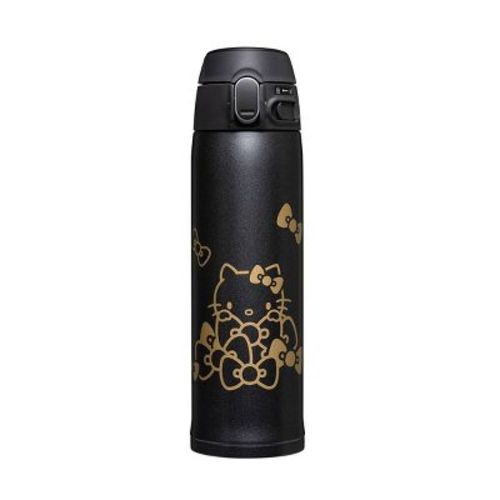 Zojirushi Hello Kitty Stainless Steel 16oz Travel Mug SM-TA48KT - Black: Vacuum-Insulated, Locking Lid