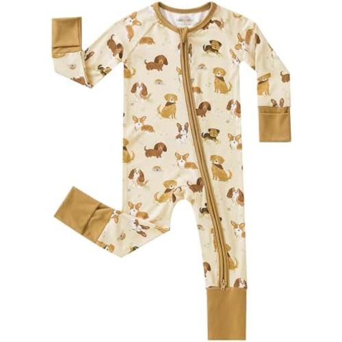 pureborn Baby Infant Boys Girls Sleeper Snug Fit Viscose from Bamboo Pajamas 0-24 Months