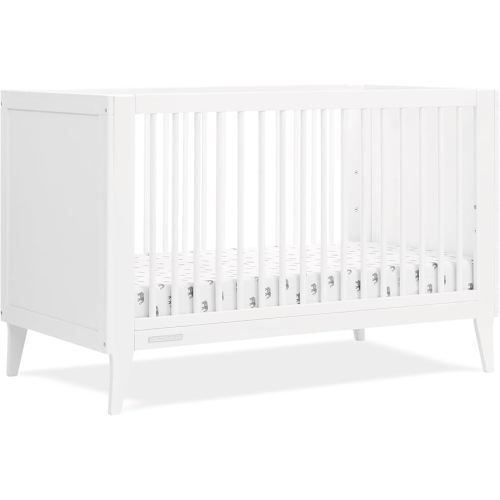 Delta Children Ollie 4-in-1 Convertible Crib - Greenguard Gold Certified, Bianca White