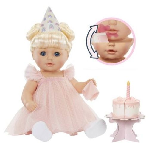 BABY Born 14'' Birthday Doll - Blue Eyes: Soft Body, Blonde Hair, Accessories Included