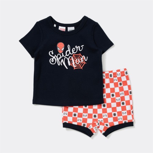 Spider-Man Baby Pyjama Set - Navy & Red