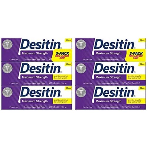 Desitin Baby Diaper Rash Maximum Strength Original Paste 4.8 oz. (6 Pack)