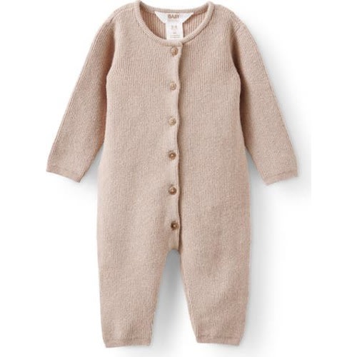Organic Knit Long Sleeve All In One, 0-3M