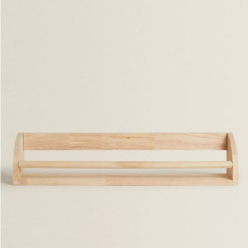 Zara Children’s Wooden Shelf with Front Bar