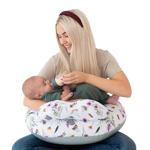Inflatable Travel Nursing Pillow with Adjustable Strap