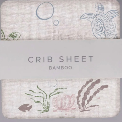 Turtles Bamboo Muslin Crib Sheet – The Ever Good