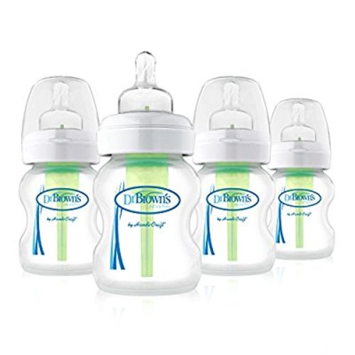Dr. Brown's 4 Piece Options Wide Neck Bottle, 5 Ounce