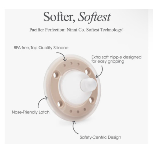 Ninni Pacifier Petal Pink 1 Pack