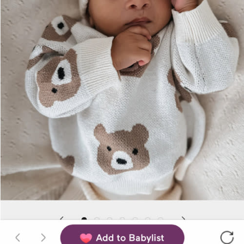 Little Bear Jacquard Sweater