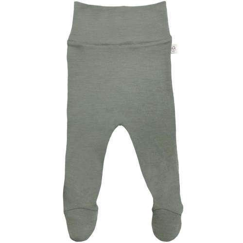 Baby Footed Pants, Merino Wool, Sage 3-6 Months