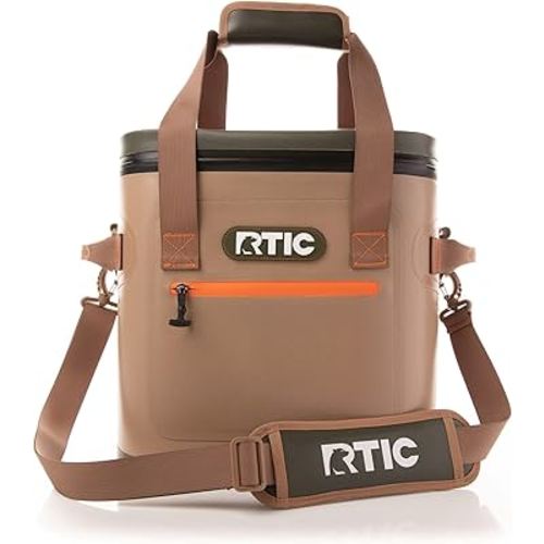 RTIC Ultra-Tough Soft Cooler 20 Can, Insulated Bag Portable Ice Chest Box for Lunch, Beach, Drink, Beverage, Travel, Camping, Picnic, Car, Trips, Floating Cooler Leak-Proof with Zipper