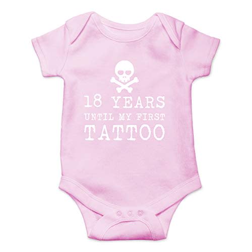 18 Years Until My First Tattoo - Funny Baby Essentials Bodysuit - Newborn Baby Boy Clothes