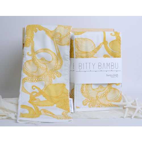 Hawaii Baby Gift, Octopus Burp Cloth, Hawaii Baby Shower Gift, Burp Cloth Set, Handmade in Maui