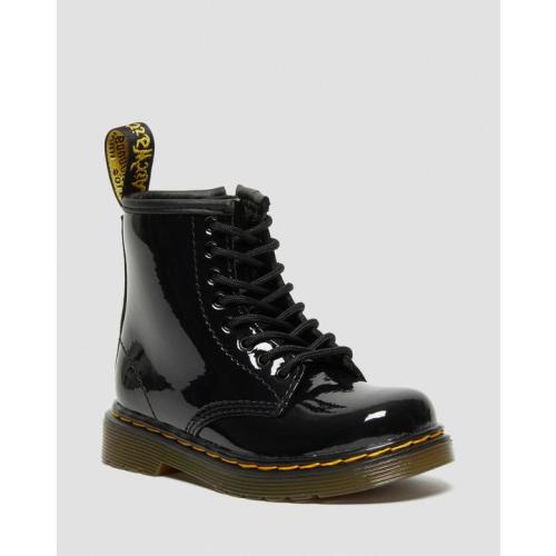 Toddler 1460 Patent Leather Lace Up Boots in Black | Dr. Martens