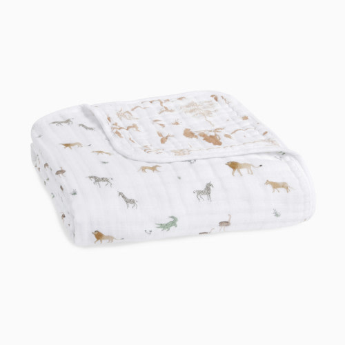 Aden + Anais Organic Muslin Dream Blanket - Safari Dreams