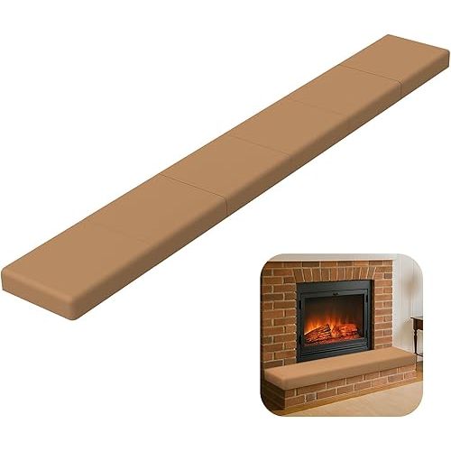 Fireplace Baby Proofing – Soft Brick Cover for Baby Proofing, 90” Foam Bumper Set for Fireplace Edge Protection, Bumpers for Babies & Toddlers, Easy to Install, Safe & Stylish