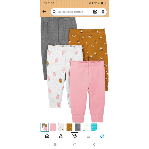 Simple Joys by Carter's Baby Girls' 4-Pack Pant