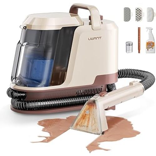 Uwant Carpet Cleaner Machine 22Kpa Portable Carpet Cleaner for Pet, Upholstery Cleaner Machine with Oxy Solution Set of 1 for Spot, Cars,Rug,Furniture