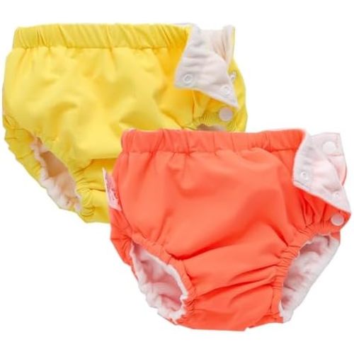 IIjnUhb Swim Diapers Baby Reusable 2 Pack,Washable Pants for 0-3 Years Boys Girls Swimming Lesson Shower Gifts