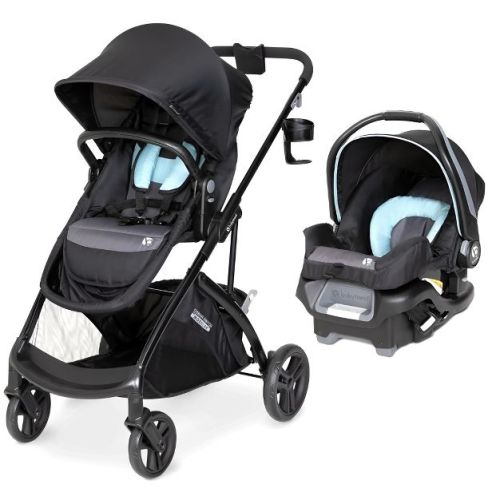 Baby Trend Modular Stroller Sonar Switch Travel System with Ally Infant Car Seat with Parent-Facing, Forward-Facing Configurations, Desert Blue