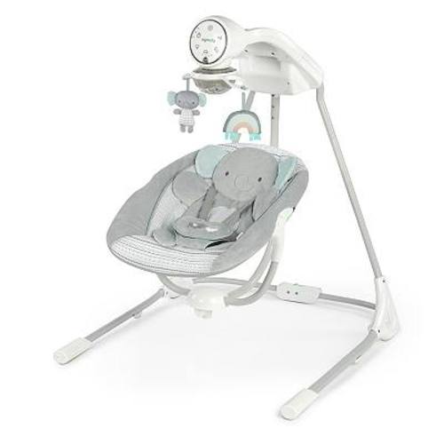 Ingenuity InLighten Elephant Soothing Baby Swing