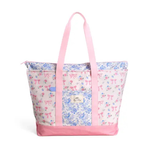 Itzy Explorer™ Canvas Mom Tote - Ribbons & Roses