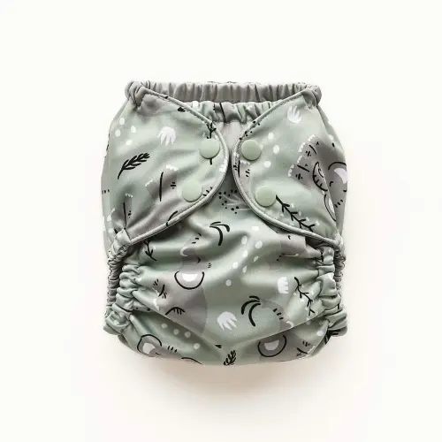Cloth Diaper Waterproof Covers - Esembly Baby - Elephants - Size 2