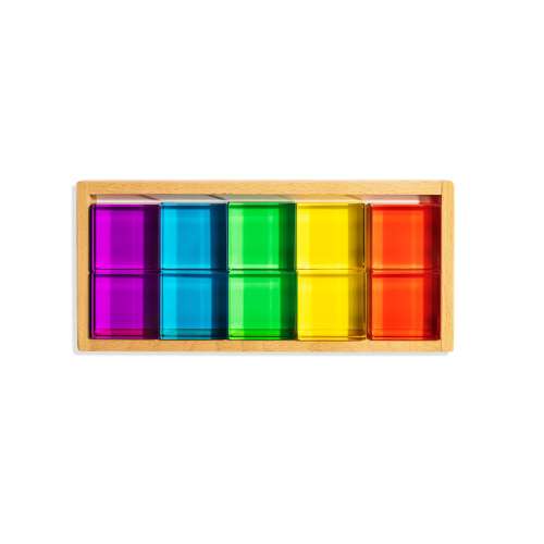 Theo Blocks | Large Acrylic Rainbow Blocks for Open-Ended Play – Maison Rue