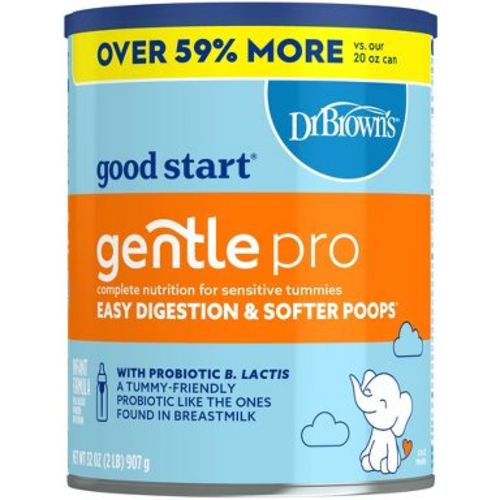 Good Start Dr. Brown's Gentle Pro Powder Formula - 32oz: Infant Milk-Based, Easy to Digest Unflavored Mix
