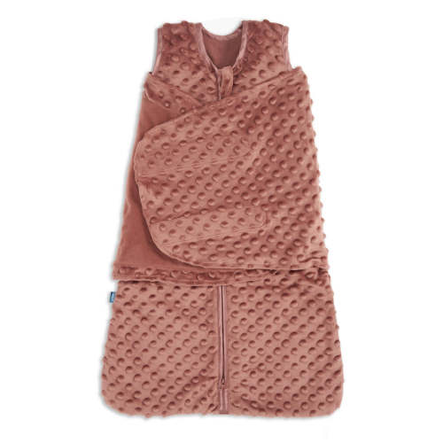Halo Sleepsack Swaddle Plushy Dot Velboa, Small, Cedar