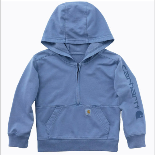 Boys' Long Sleeve Re-Engineered Garment Dye Half-Zip Sweatshirt (Baby/Toddler) | Licensed | Carhartt